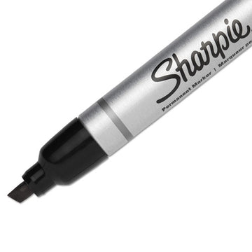 Sharpie® Durable Metal Barrel Permanent Marker, Broad Chisel Tip, Black freeshipping - TVN Wholesale